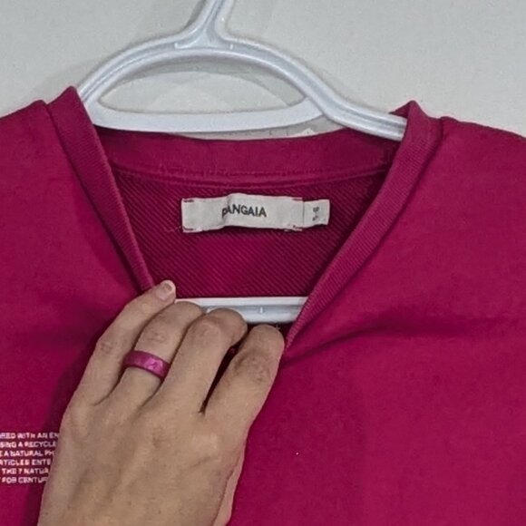 Pangaia 365 Midweight Sweatshirt Fuchsia Pink Size 5-6 - Picture 2 of 3